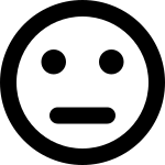 Mood Neutral Outline SVG Icon